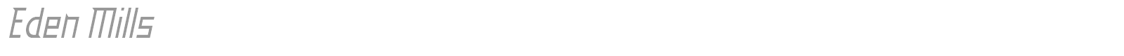 Eden Mills font preview